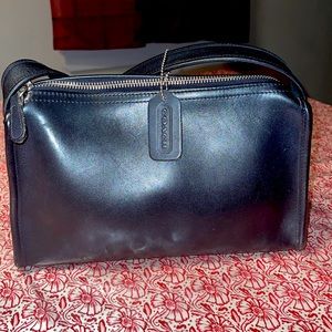 Classic leather coach bag
